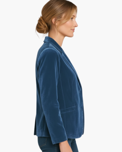 Women’s velvet blazer