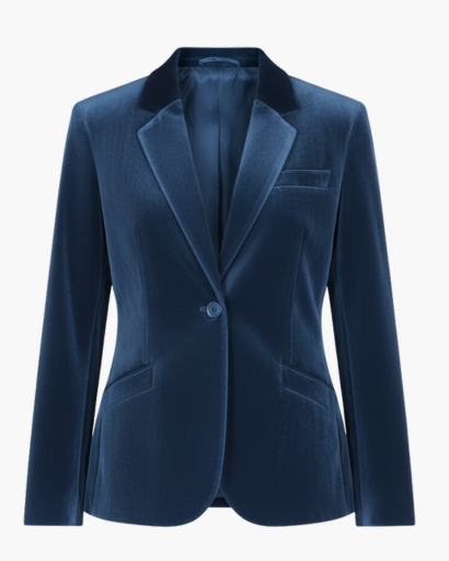 Women’s velvet blazer