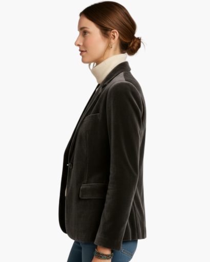 Women’s velvet blazer