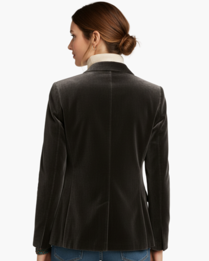 Women’s velvet blazer