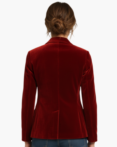 Women’s velvet blazer