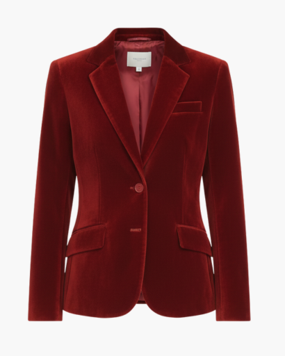Women’s velvet blazer