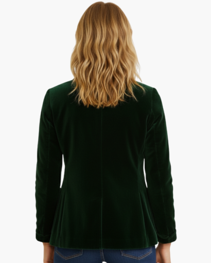 Women’s velvet blazer