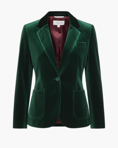Women’s velvet blazer