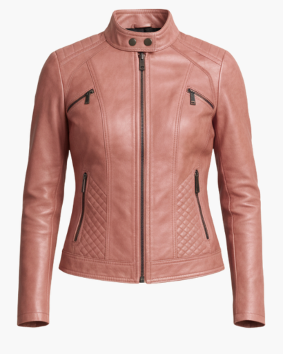 Veste femme aspect cuir – coupe cintrée élégante & style moderne