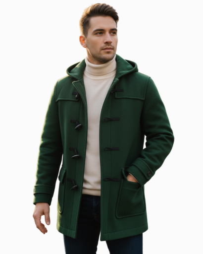 Men’s hooded duffle coat