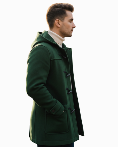 Men’s hooded duffle coat