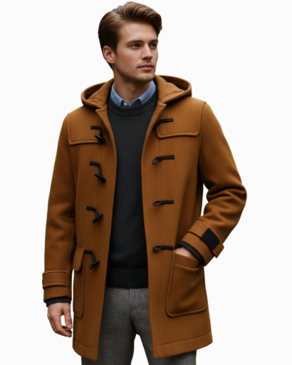 Men’s hooded duffle coat