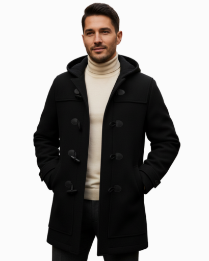 Men’s hooded duffle coat