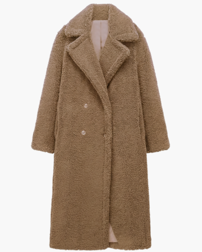 Long faux fur coat – soft elegance & winter warmth