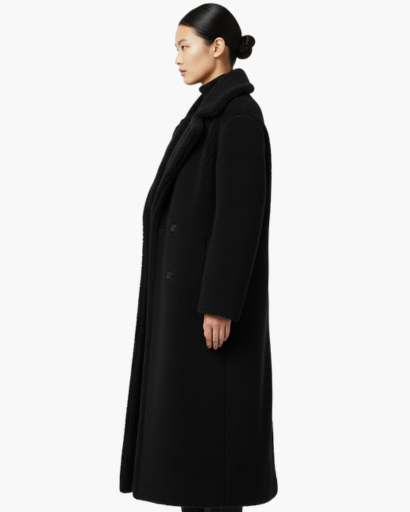 Long faux fur coat – soft elegance & winter warmth