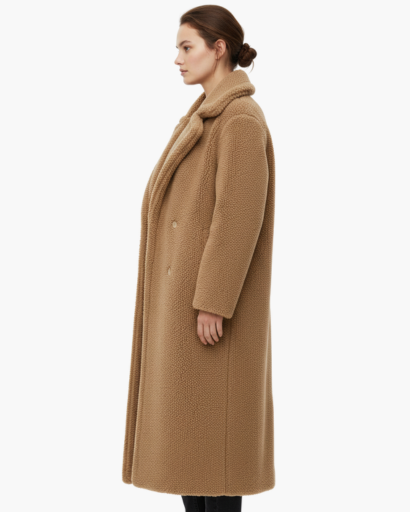 Long faux fur coat – soft elegance & winter warmth