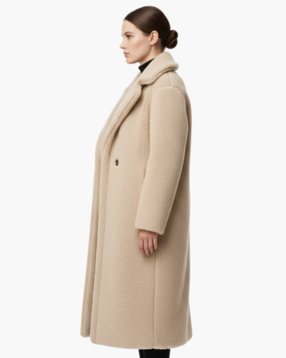Long faux fur coat – soft elegance & winter warmth