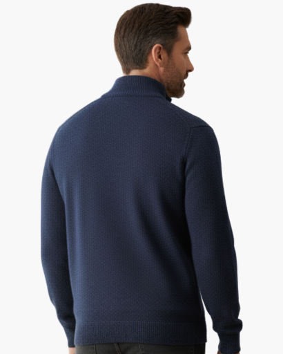Men’s premium cashmere knit half-zip sweater – warm comfort & elegant style