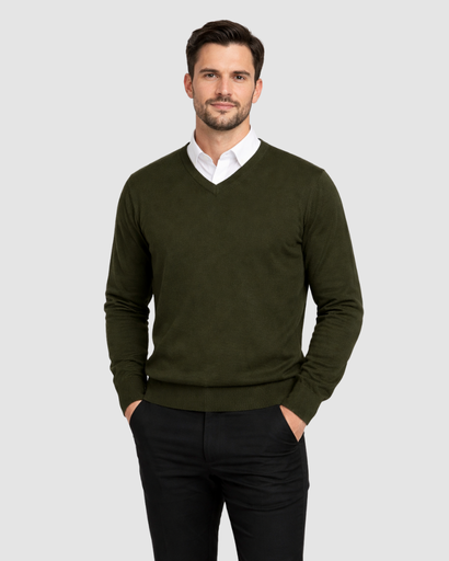 Men's Sweater - V-neck - Classic & Comfortable