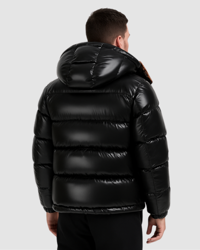 Long Sleeve Hooded Down Jacket - Thermal Insulation & Modern Style