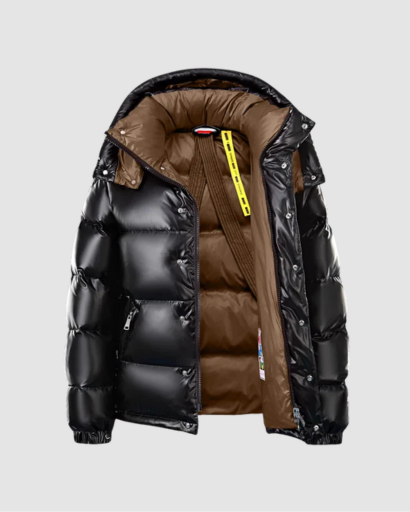 Long Sleeve Hooded Down Jacket - Thermal Insulation & Modern Style