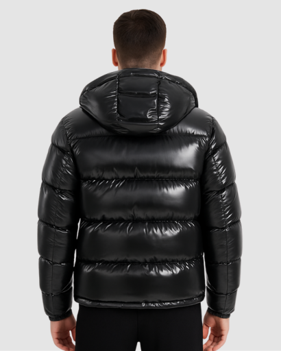 Long Sleeve Hooded Down Jacket - Thermal Insulation & Modern Style