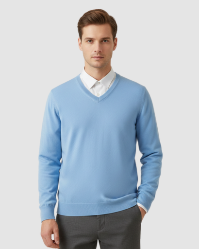 Men's Sweater - V-neck - Classic & Comfortable