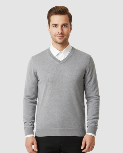 Men's Sweater - V-neck - Classic & Comfortable