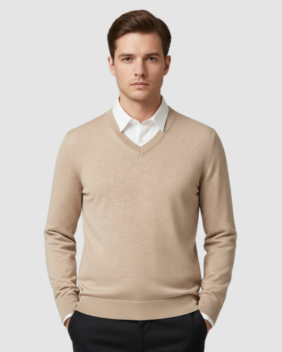 Men's Sweater - V-neck - Classic & Comfortable