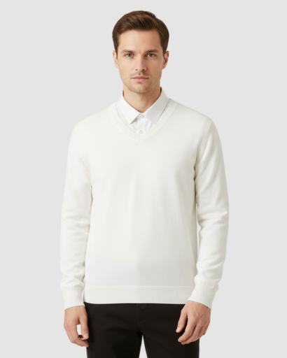 Men's Sweater - V-neck - Classic & Comfortable