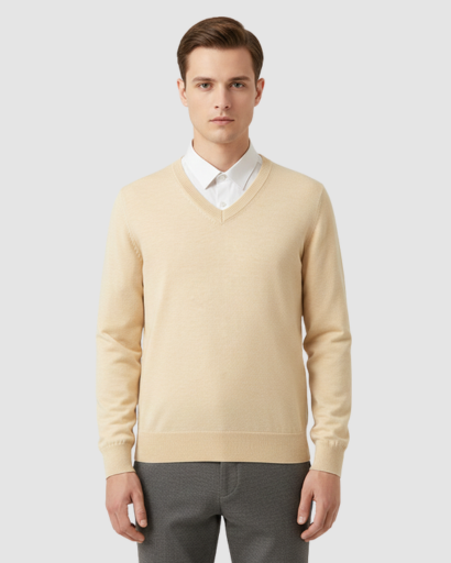 Men's Sweater - V-neck - Classic & Comfortable