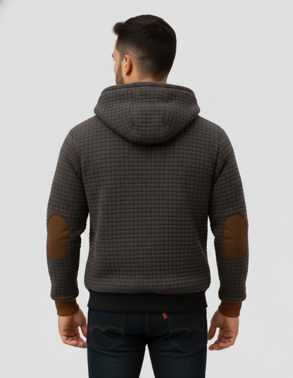 Men's Sherpa Lined Hooded Quilted Jacket